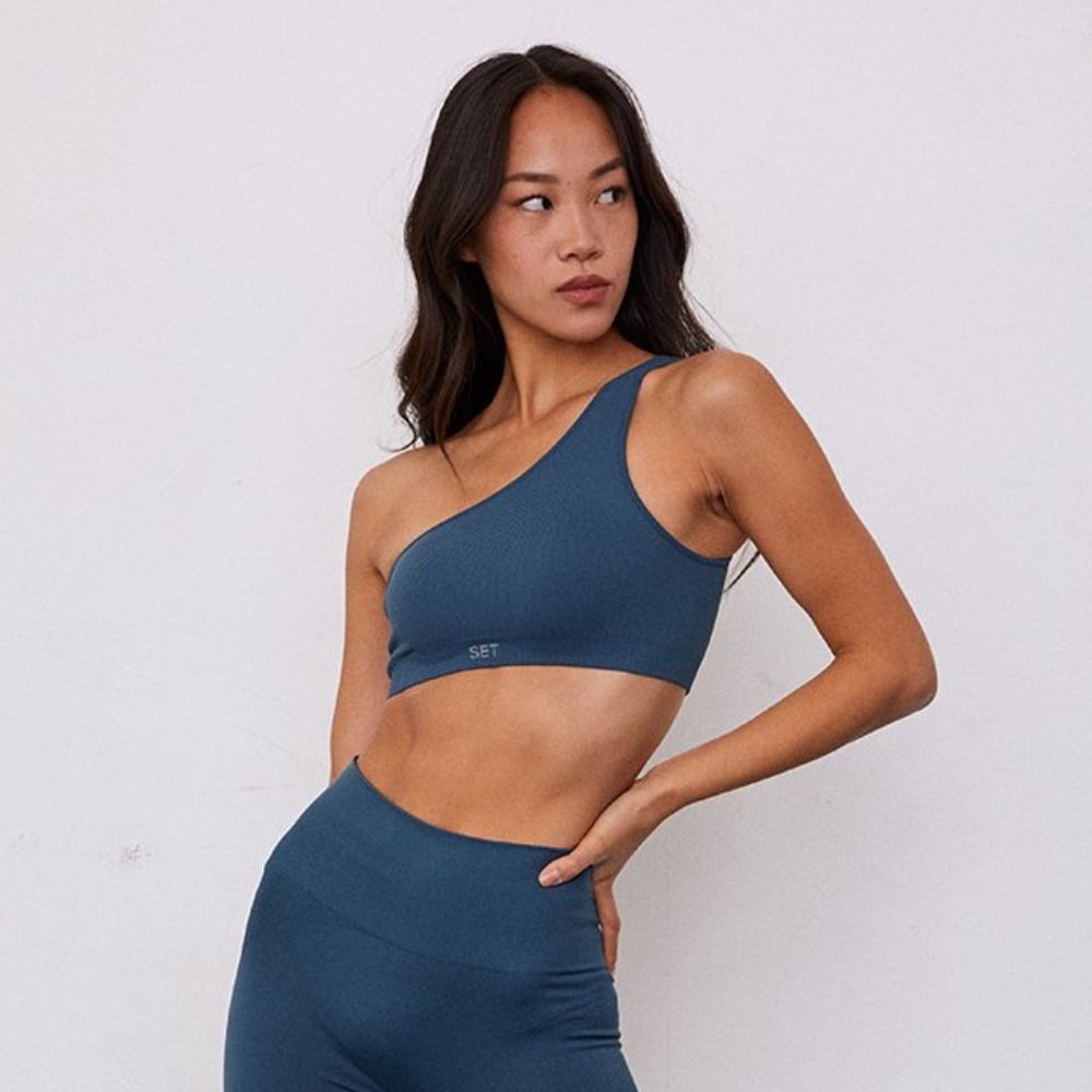 SETactive ribbed one shoulder - Neptune (NWT)